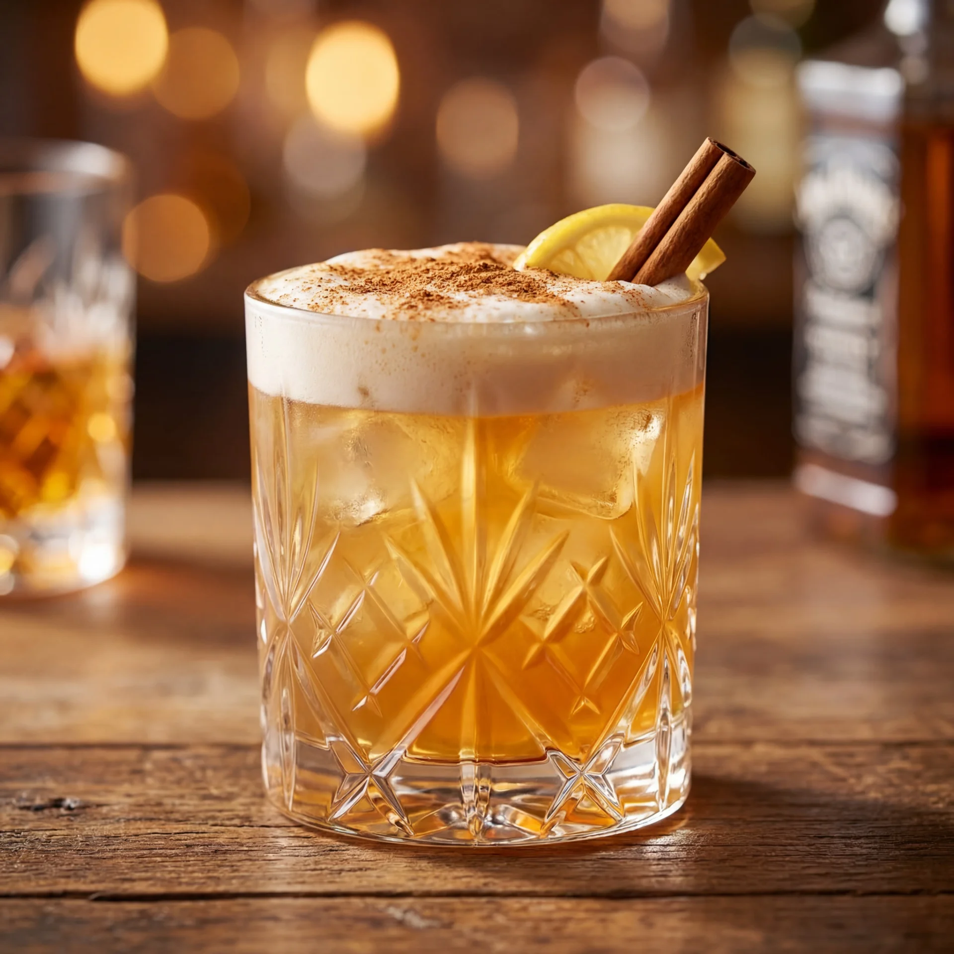 Cinnamon Maple Whiskey Sour